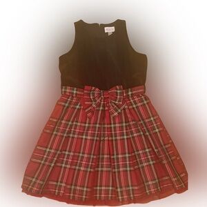 Children’s Place Checkered Gathered Dress Size 14 NWOT